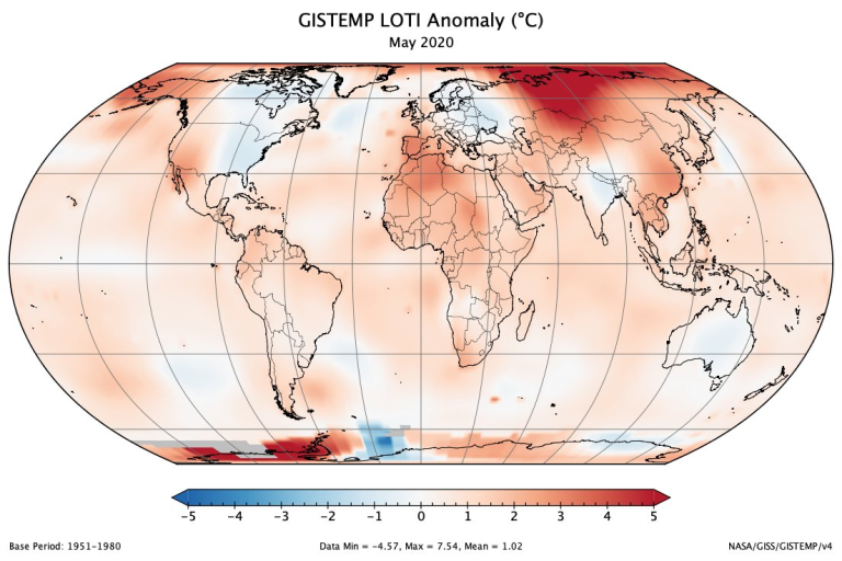 NASA: Last Month Was Earth's Warmest May on Record