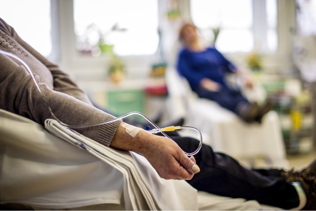 Cancer patients receiving chemotherapy treatment