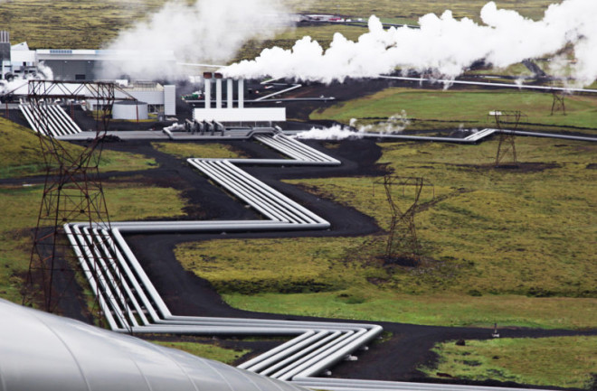 Icelandic geothermal plant
