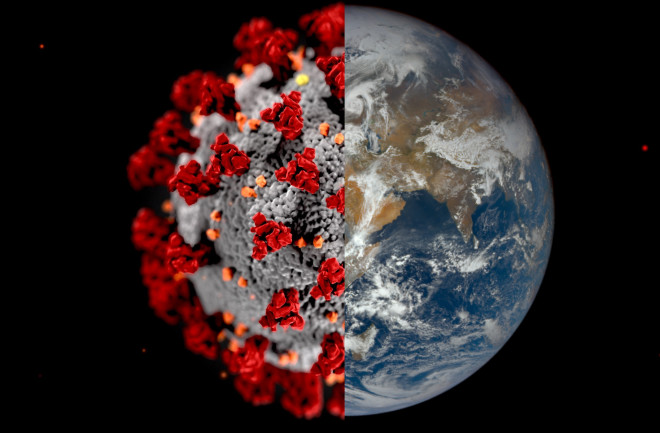 The virus that changed the world. (Credit: CDC, NASA EPIC Team)