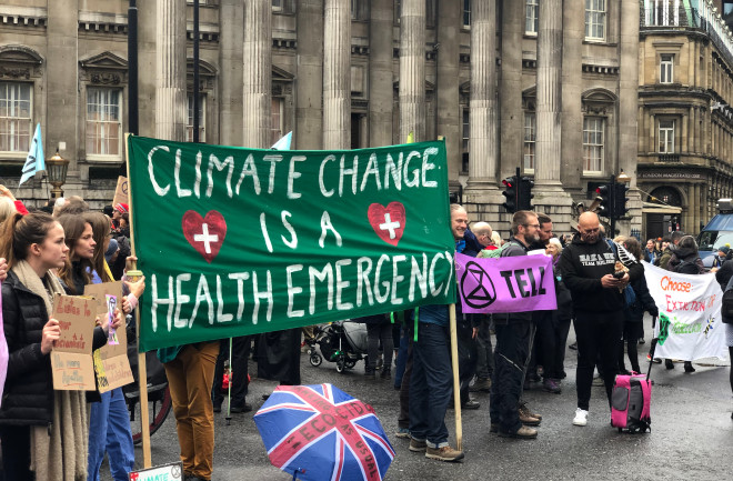 Climate change public health