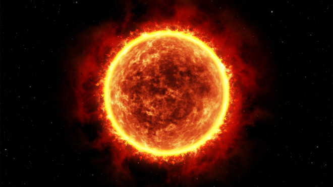 red giant star, space, astronomy