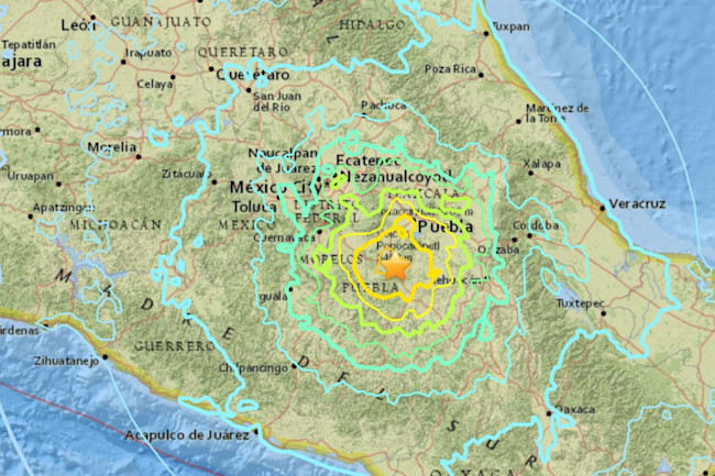 Another Big Earthquake Hits Mexico, This Time Near Mexico City