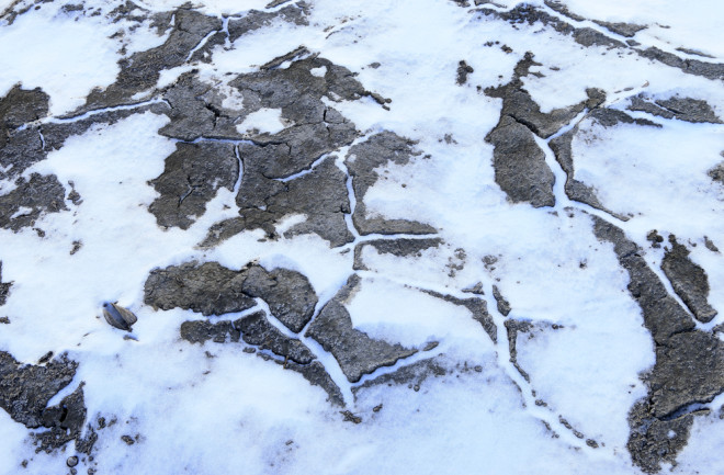 permafrost in the snow