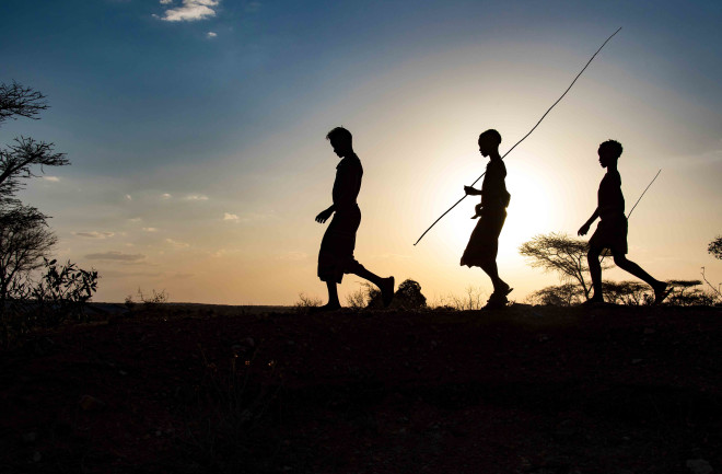 Africa Tribe Sunset - Shutterstock