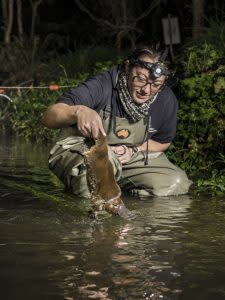 Researcher & Platypus - Douglas Gimesy