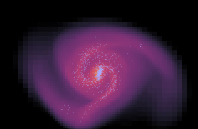 dark matter galaxy simulation