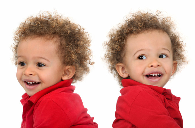 Mixed Race Twins Cute Babies - Shutterstock