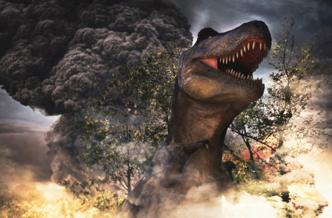 Asteroids fall on the dinosaurs