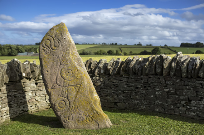 A Pictish stone in Scotland