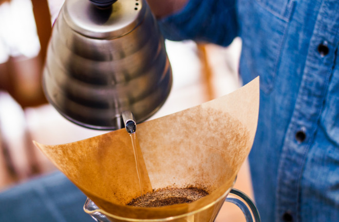 pour-over coffee