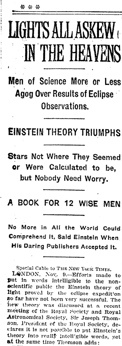 How The 1919 Solar Eclipse Made Einstein The World S Most Famous Scientist Discover Magazine