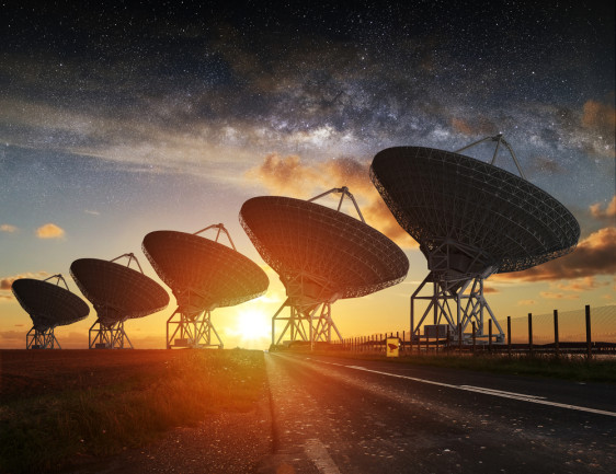 Aliens SETI Radio Telescopes - Shutterstock