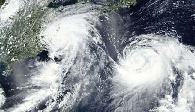 Watch as Typhoon Lekima Wobbles, Just Missing a Japanese City ...