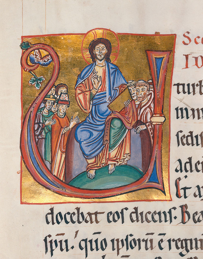 An example of an illuminated manuscript created in Germany around 1220 AD. (Credit: Public Domain / Wikimedia Commons)