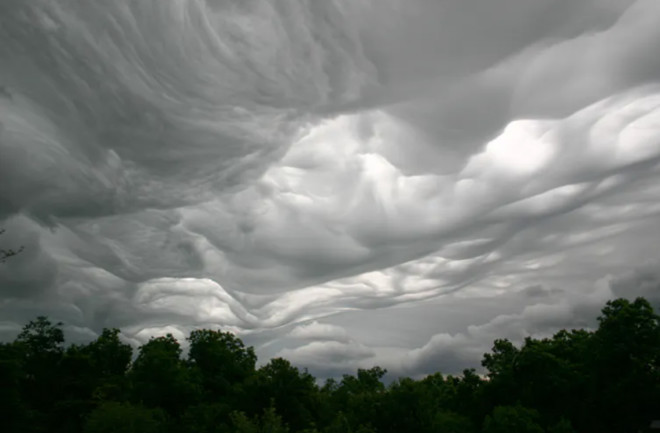 Asperitas cloud over Newtonia, Missouri, US. (Credit: © Elaine Patrick, Cloud Appreciation Society Member 31940)