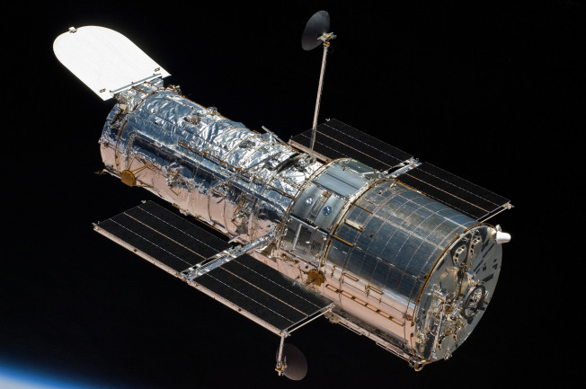 The Hubble Space Telescope in orbit. The telescope's most-used camera recently became operational again after malfunctioning earlier this month. (Credit: NASA)