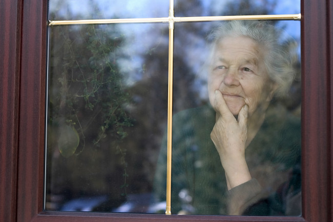 elderly person isolation - shutterstock