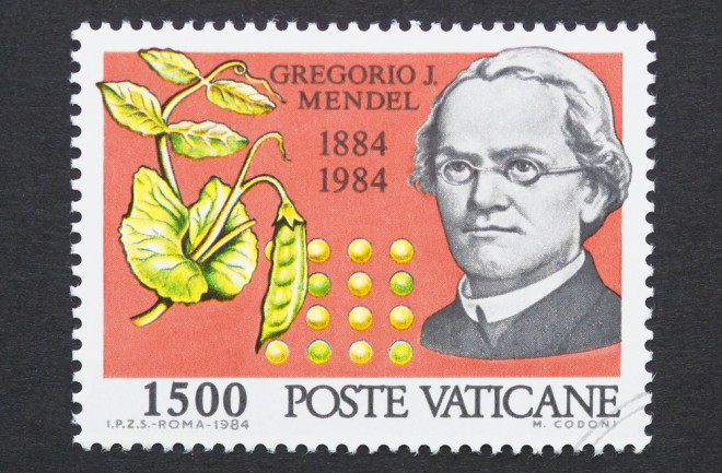 Gregor Mendel postage stamp