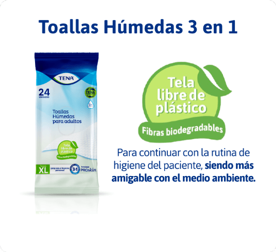 Toallas Húmedas 3 en 1