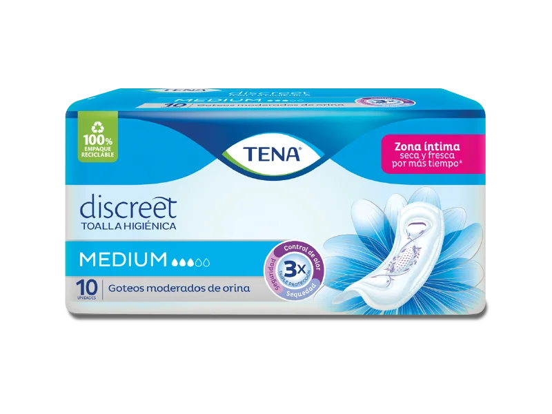 Toalla Higienica TENA Discreet Medium
