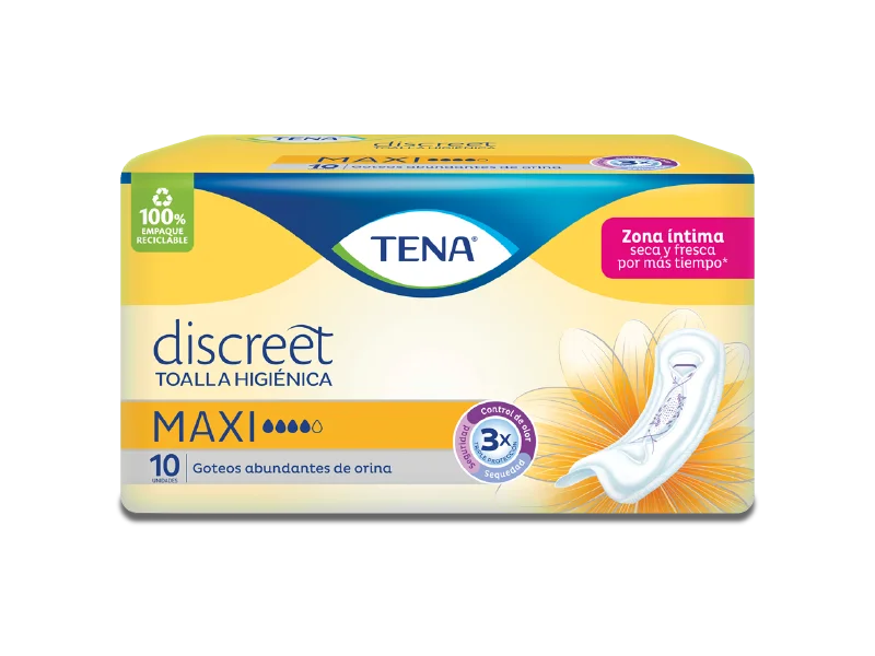 Toalla Higiénica TENA Discreet Maxi