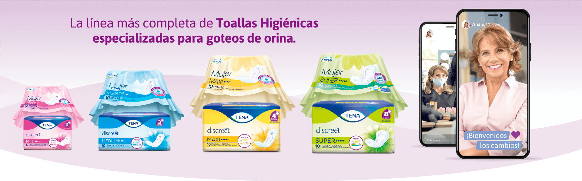 Banner Discreet Toallas Higiénicas