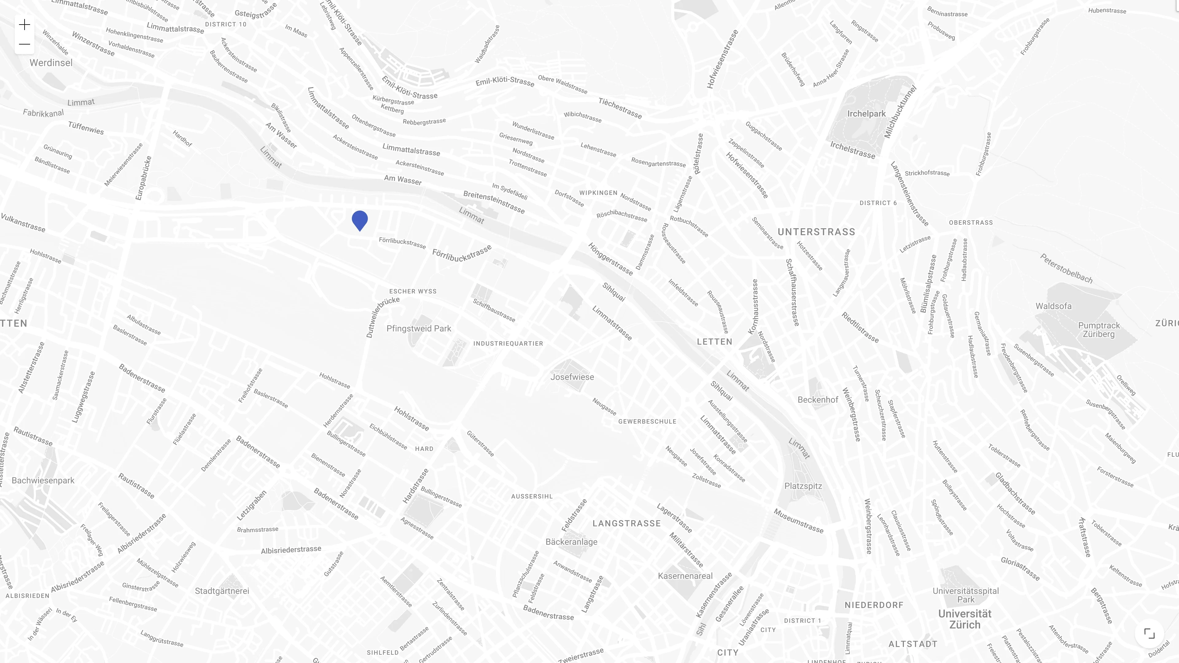 A map of Zurich