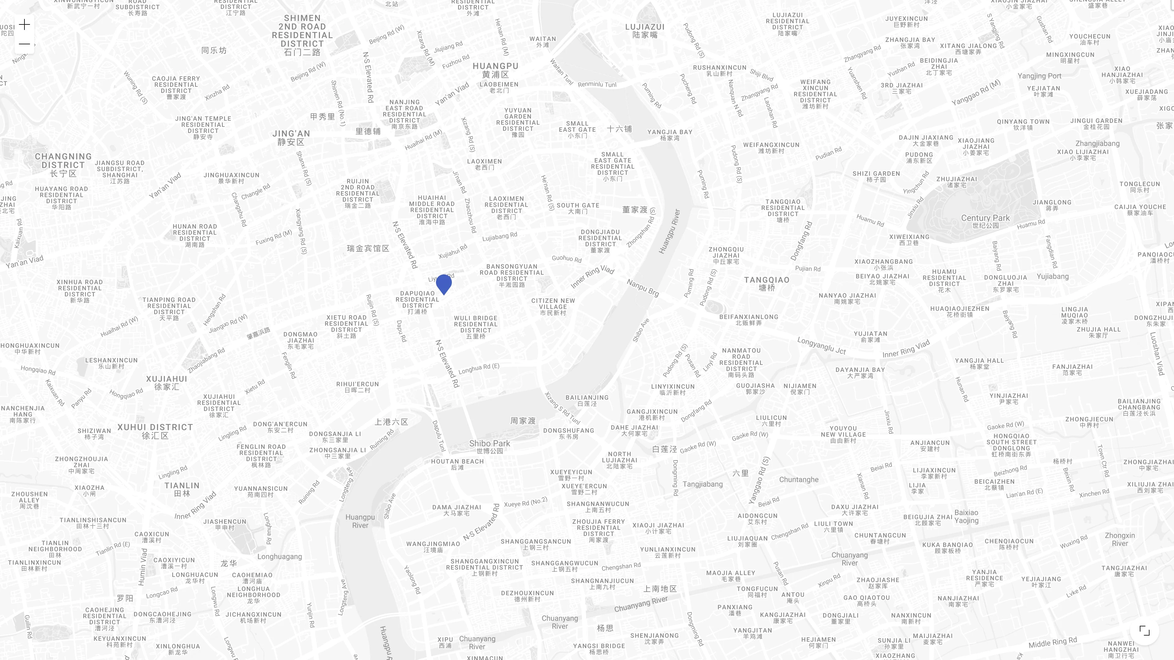 A map of Shanghai