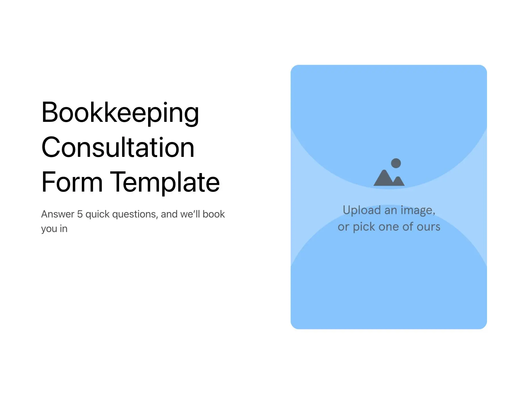 Bookkeeping Consultation Form Template Hero