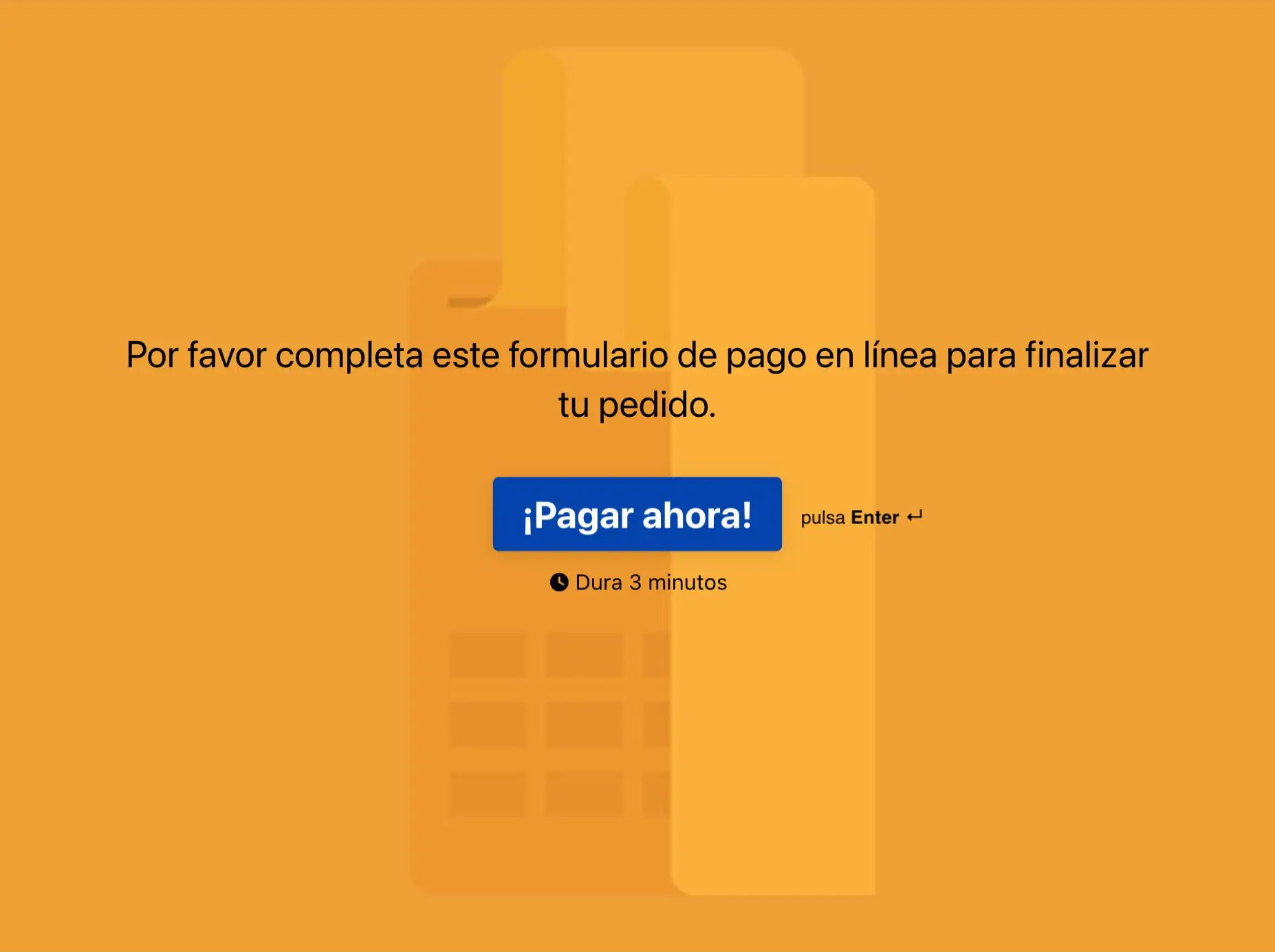 Plantilla de formulario de pago Hero