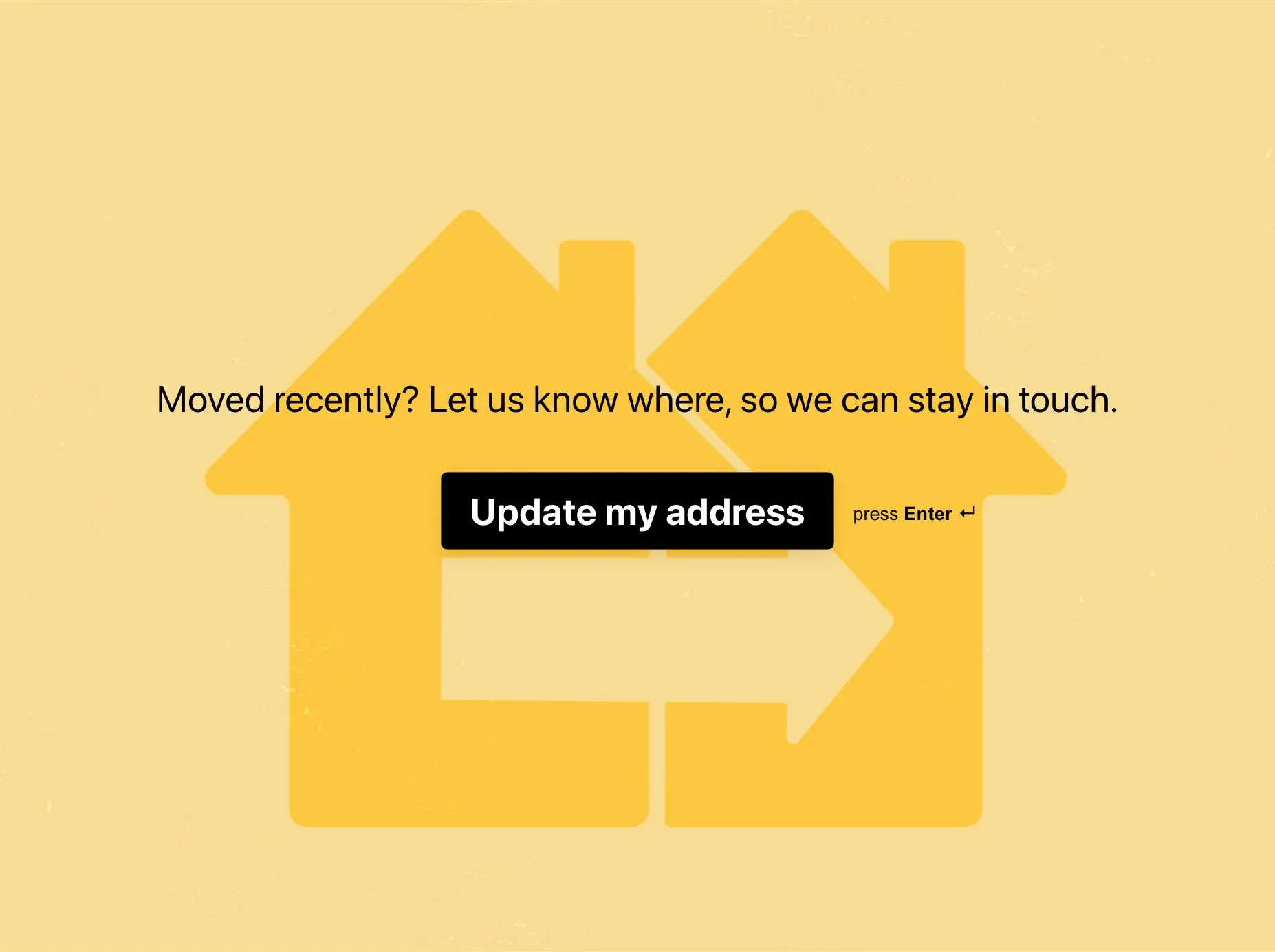 Address Update Form Template Hero