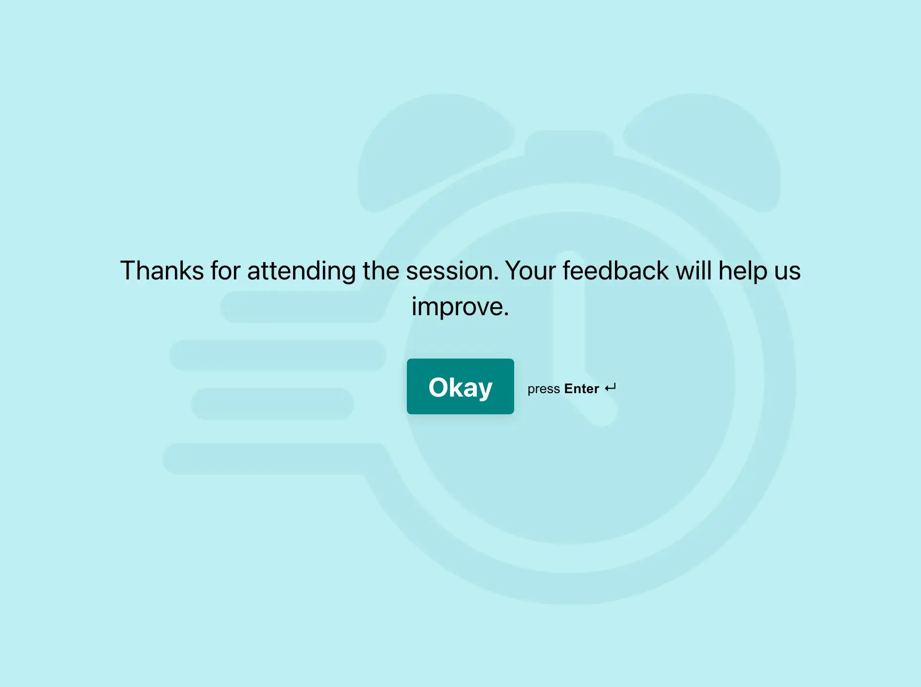 Session feedback form template Hero