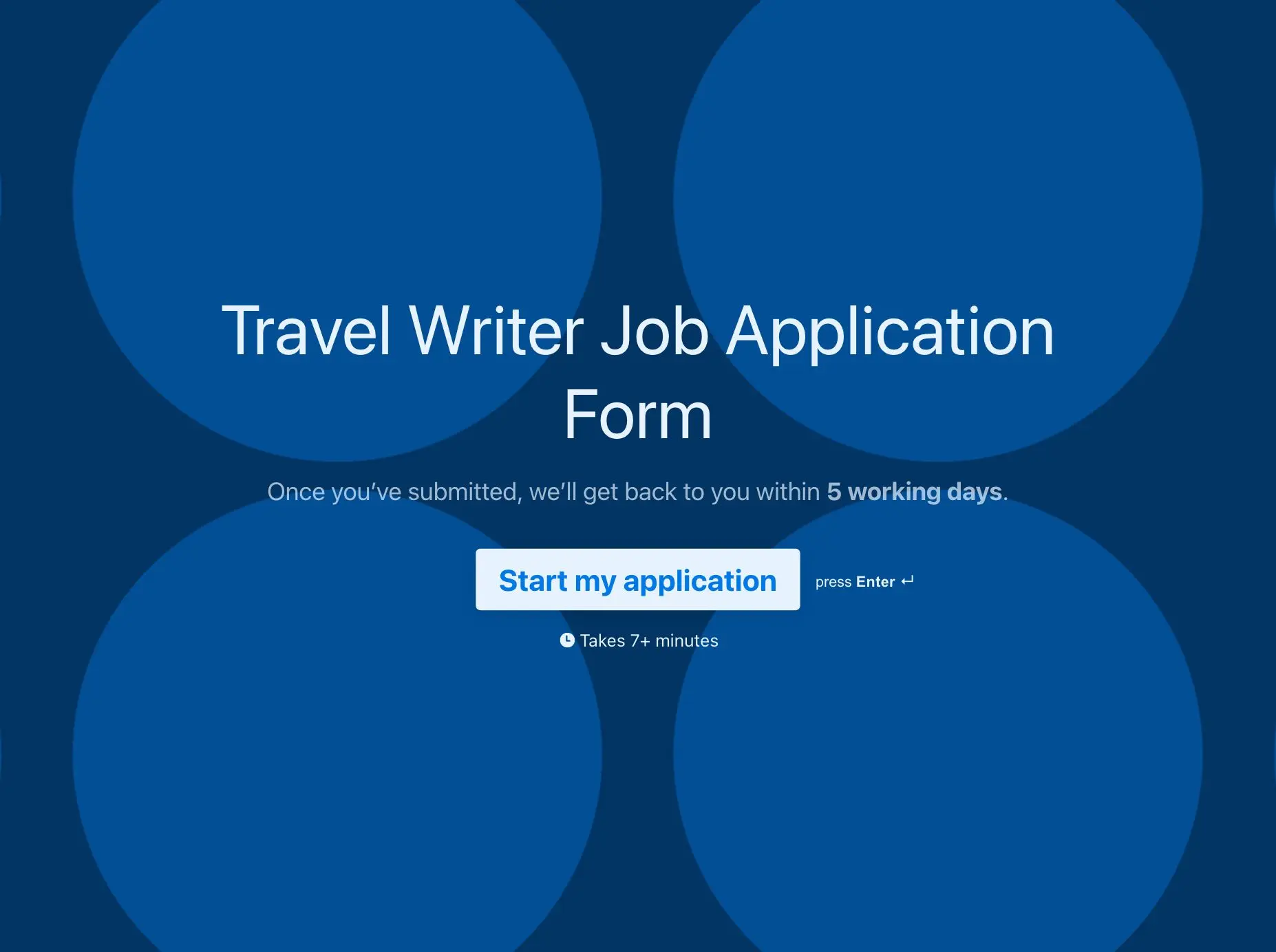 job travel writer