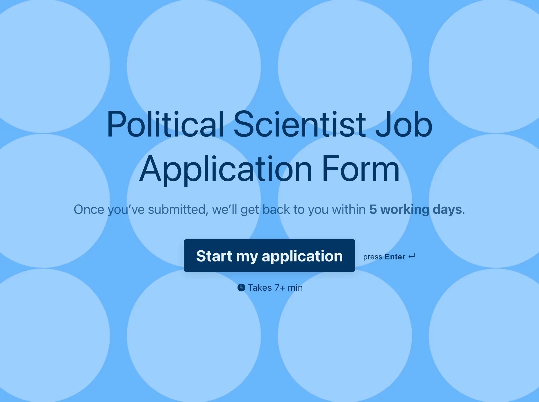 application letter for fresh graduate political science