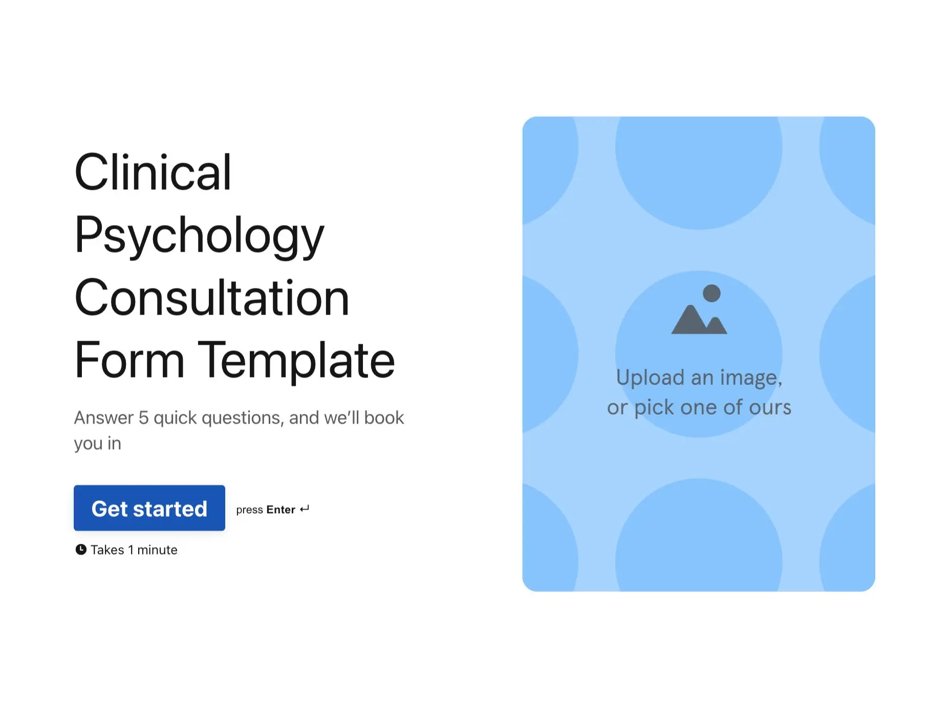 Clinical Psychology Consultation Form Template Hero