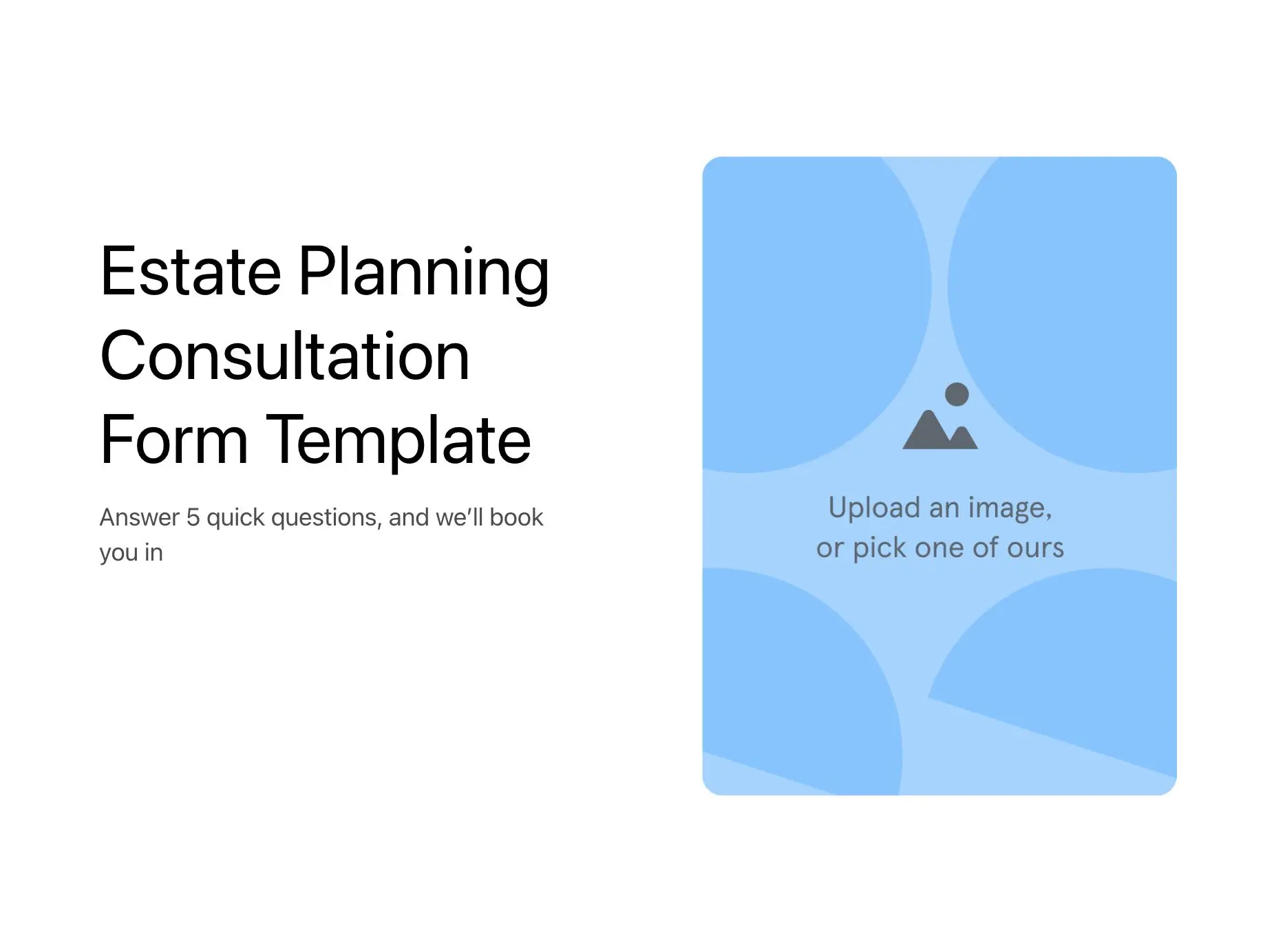 Estate Planning Consultation Form Template Hero
