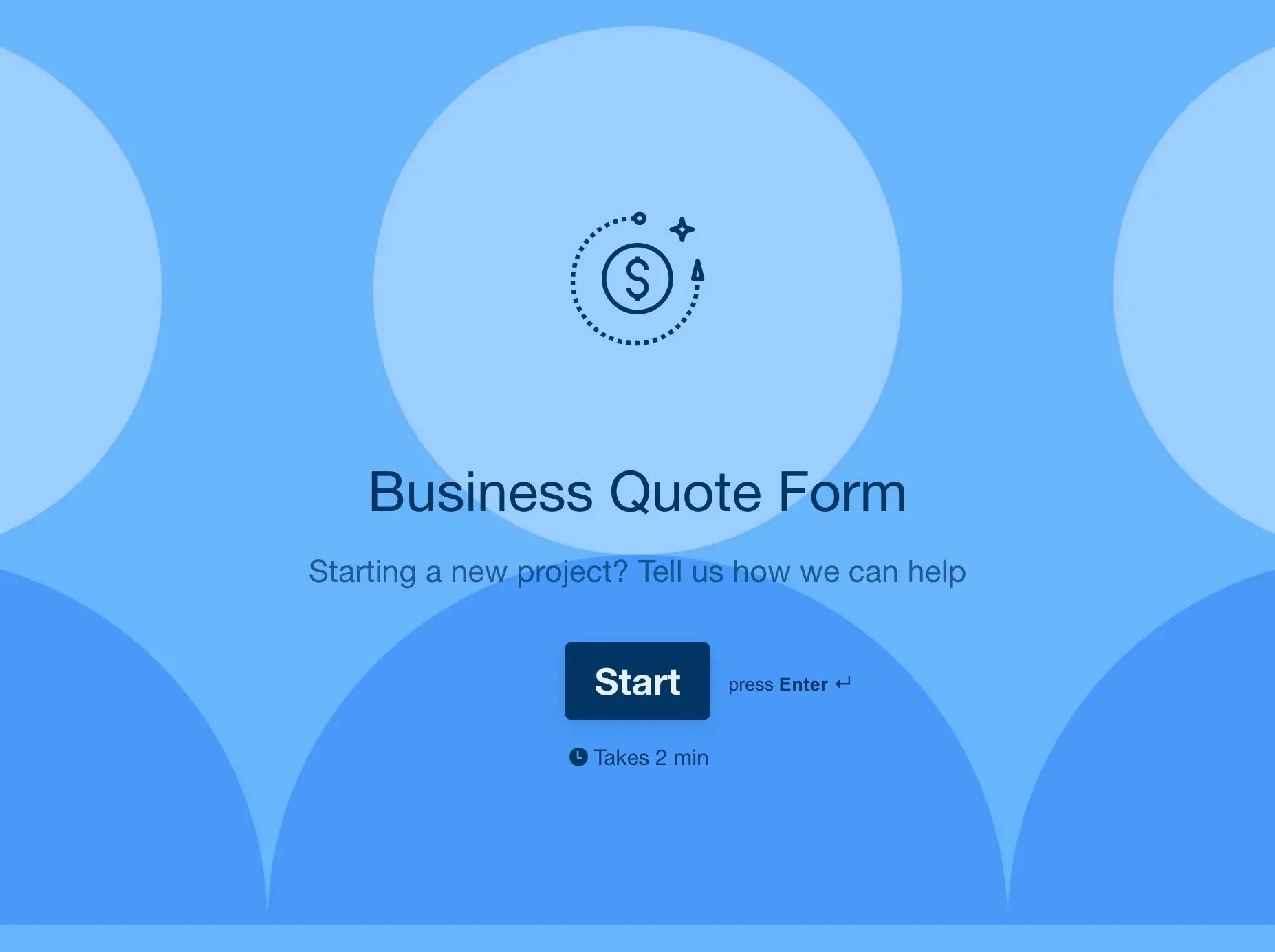  Business Quote Form Template Hero