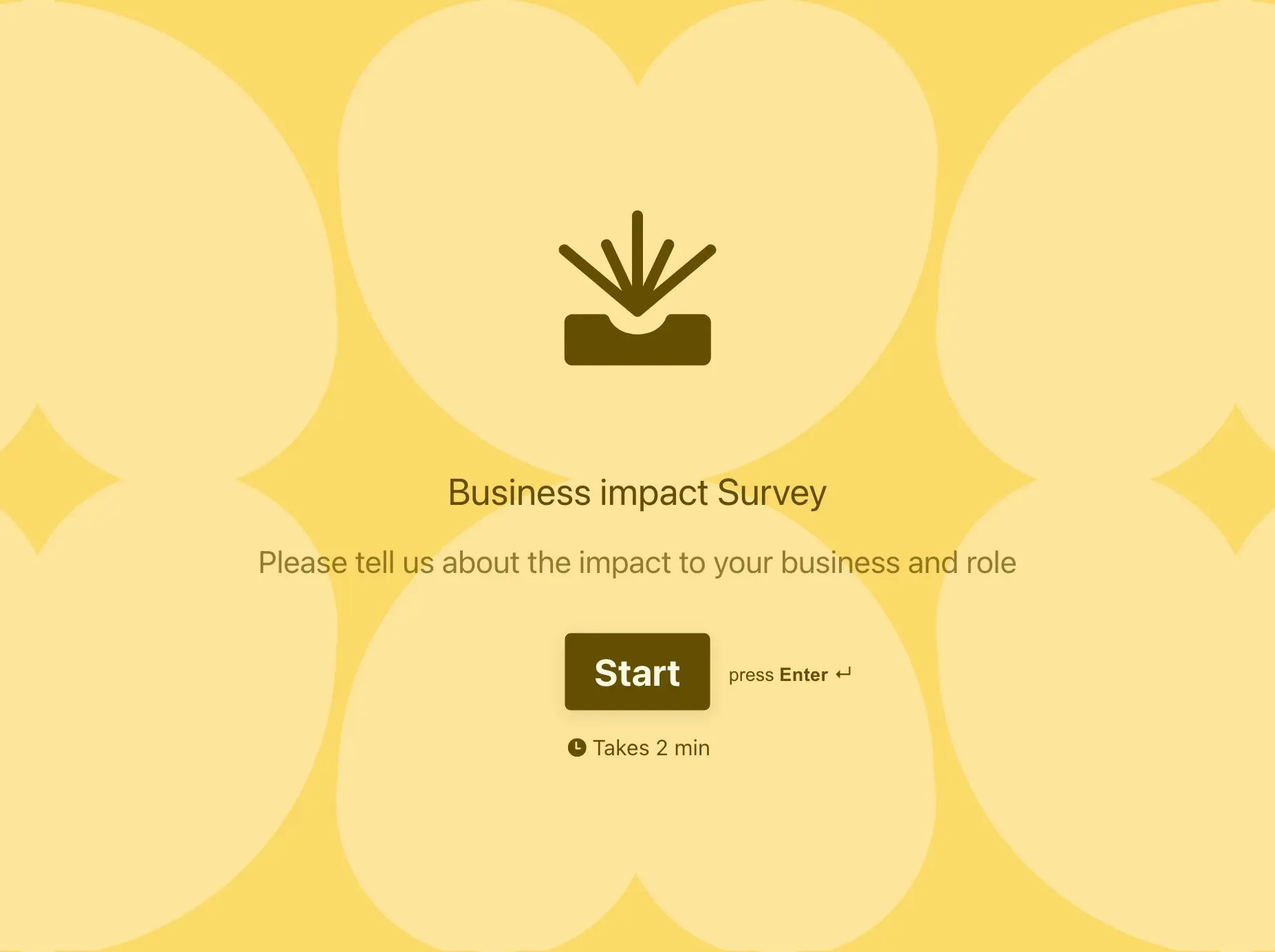 Business Impact Survey Template Hero