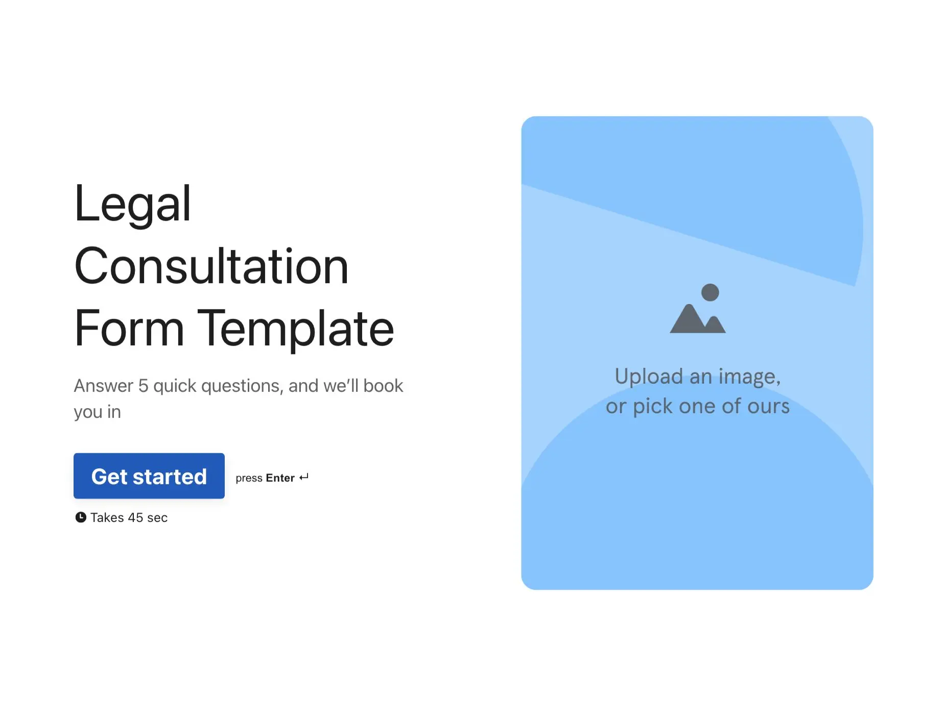 Legal Consultation Form Template Hero