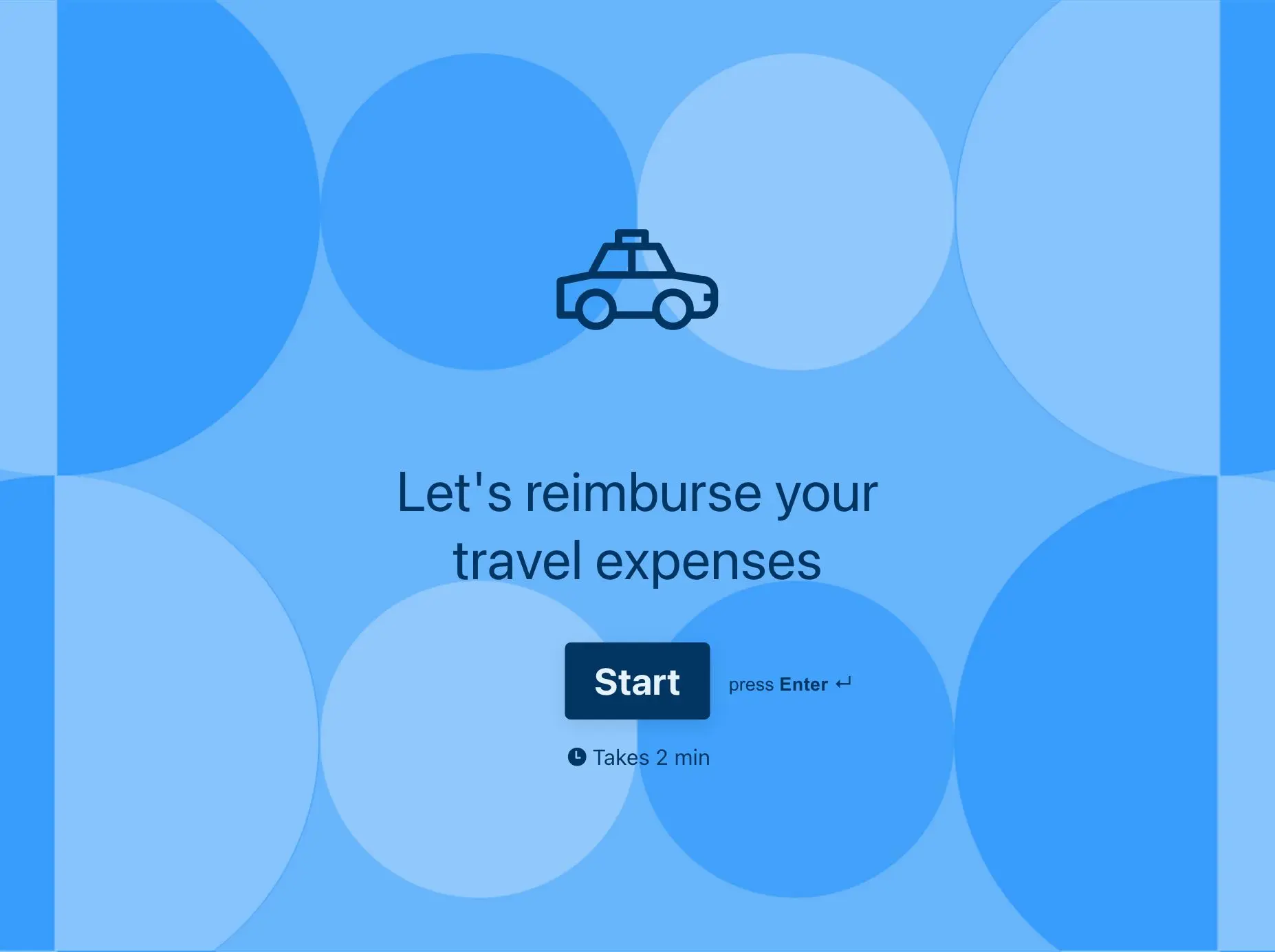 Travel Expenses Form Template Hero
