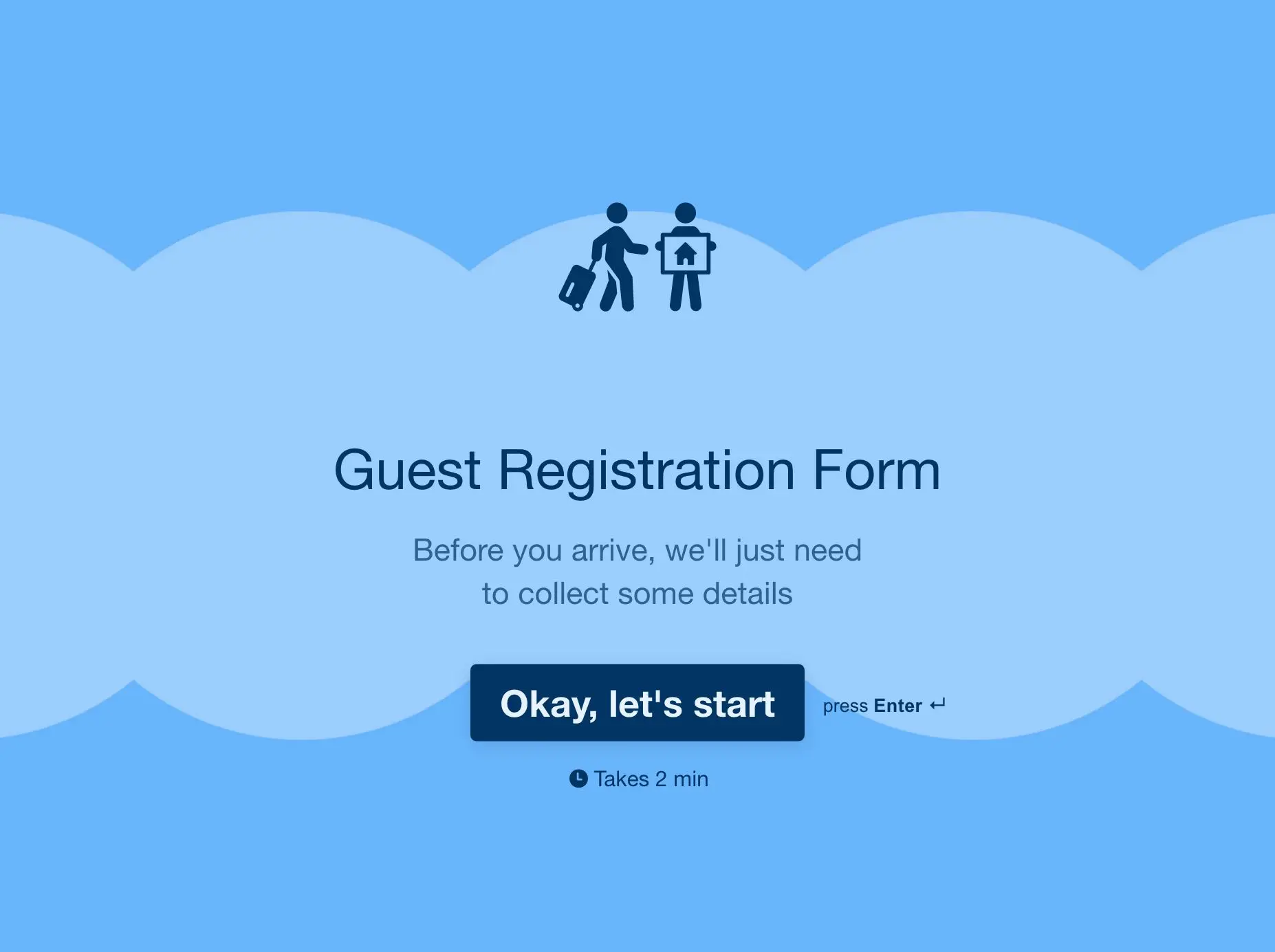 Guest Registration Form Template Hero