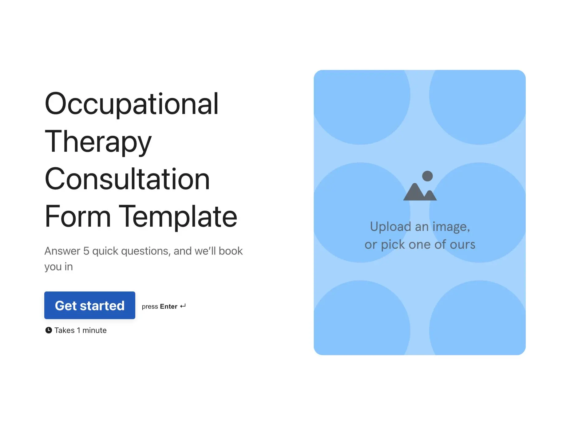 Occupational Therapy Consultation Form Template Hero