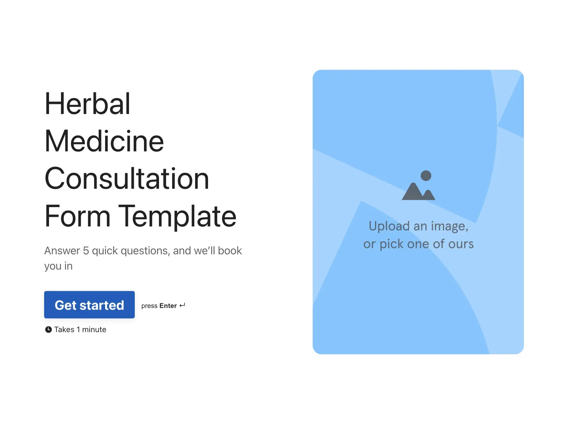 Herbal Medicine Consultation Form Template Hero