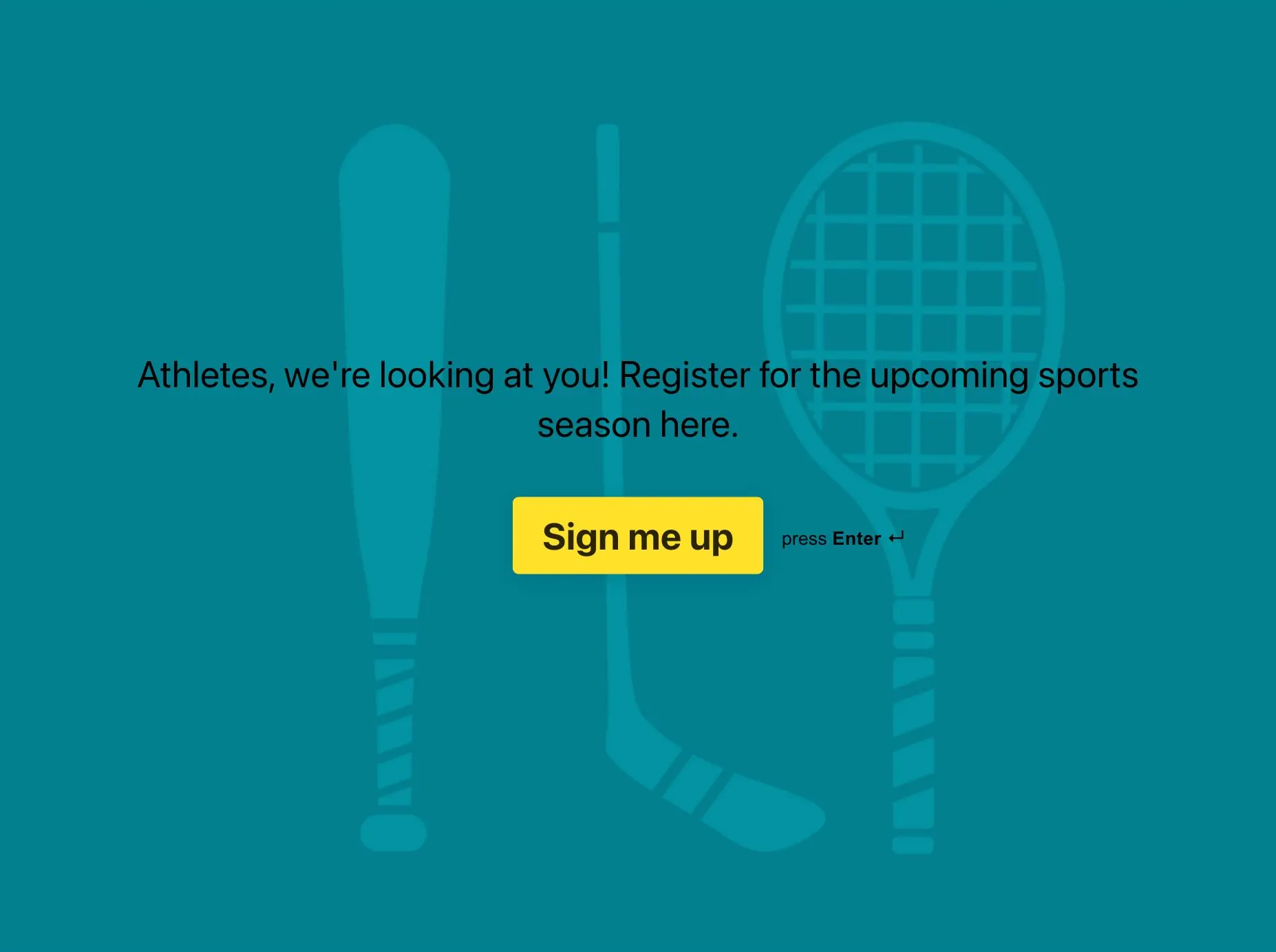 Sports Membership Form Template Hero