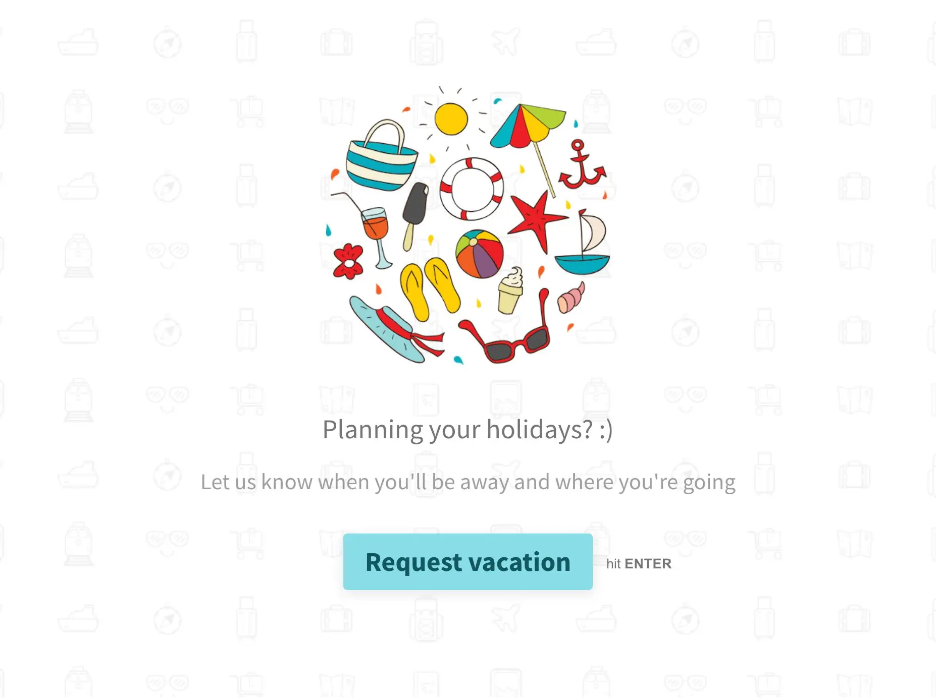 Vacation Request Form Template Hero