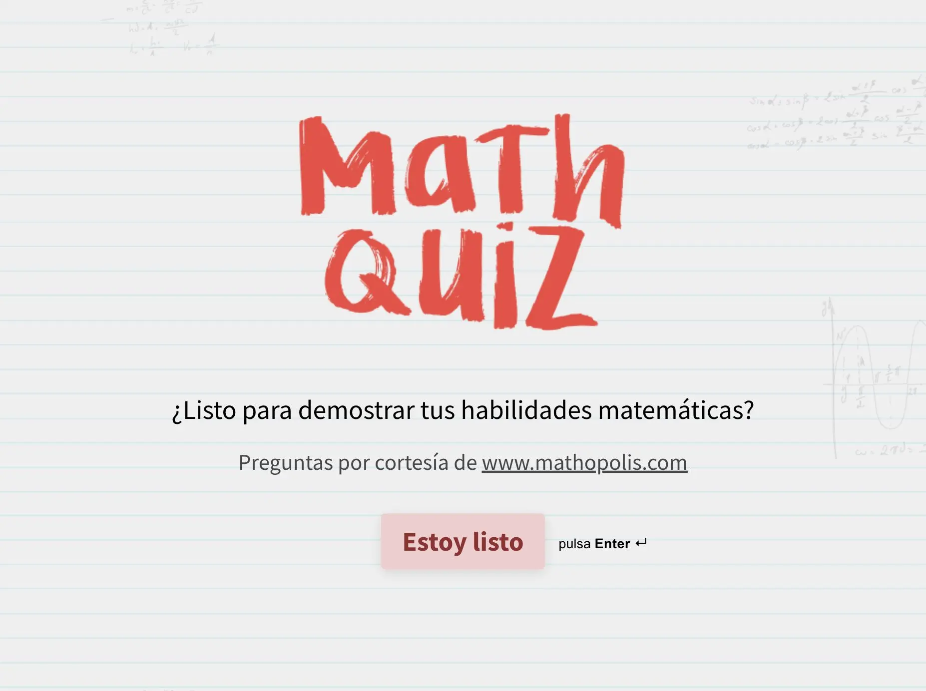 Plantilla de Juego de Matemáticas Hero