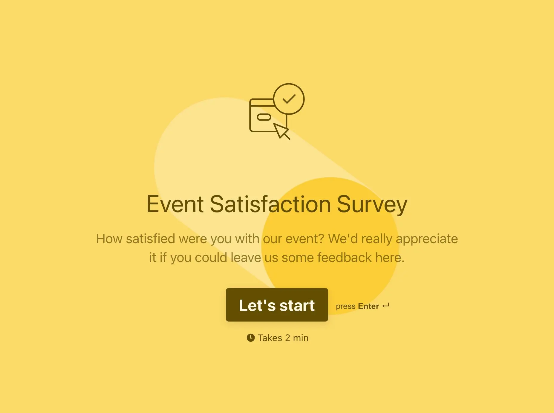 Event Satisfaction Survey Template Hero