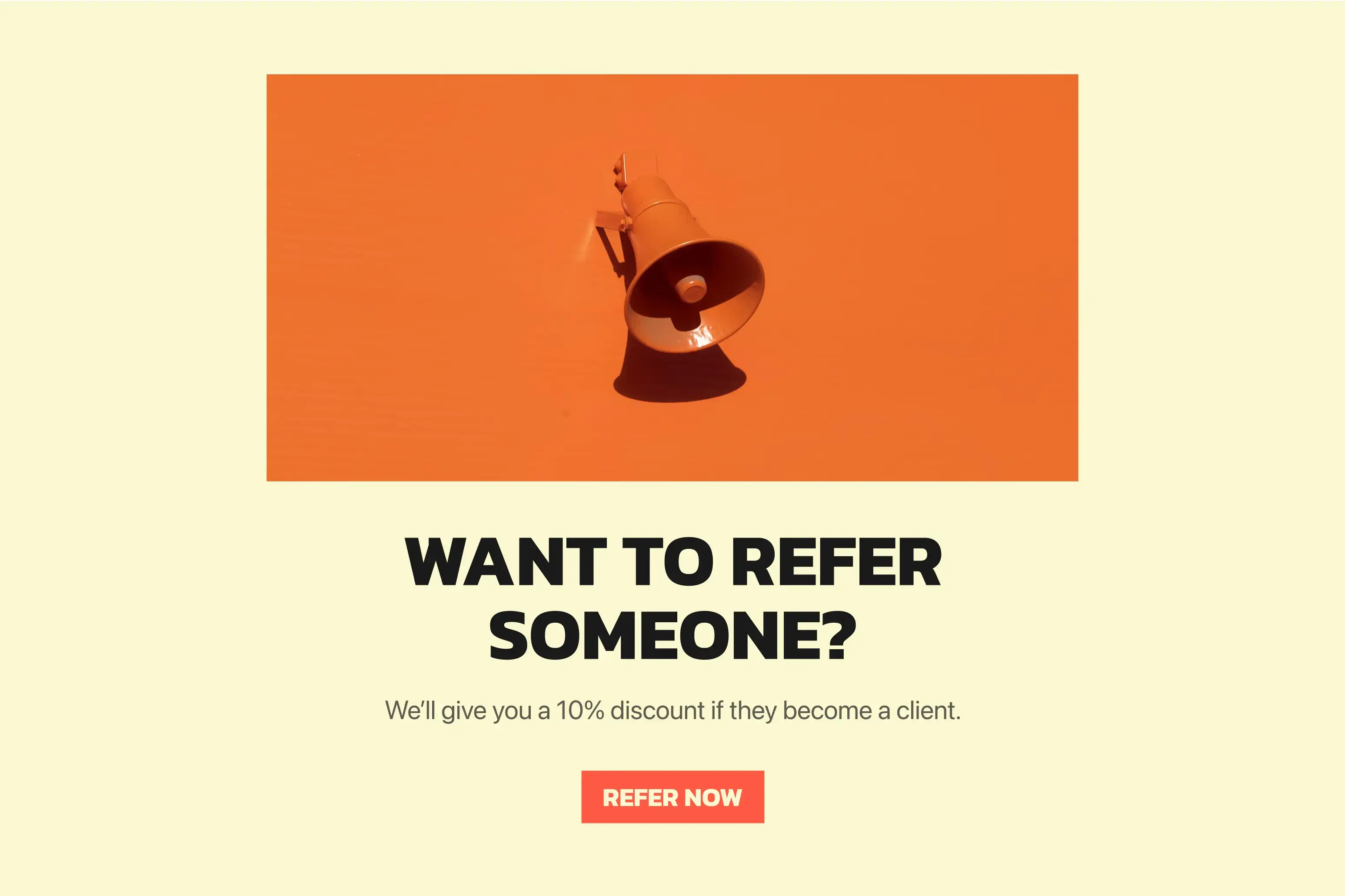 Free client referral form template Hero