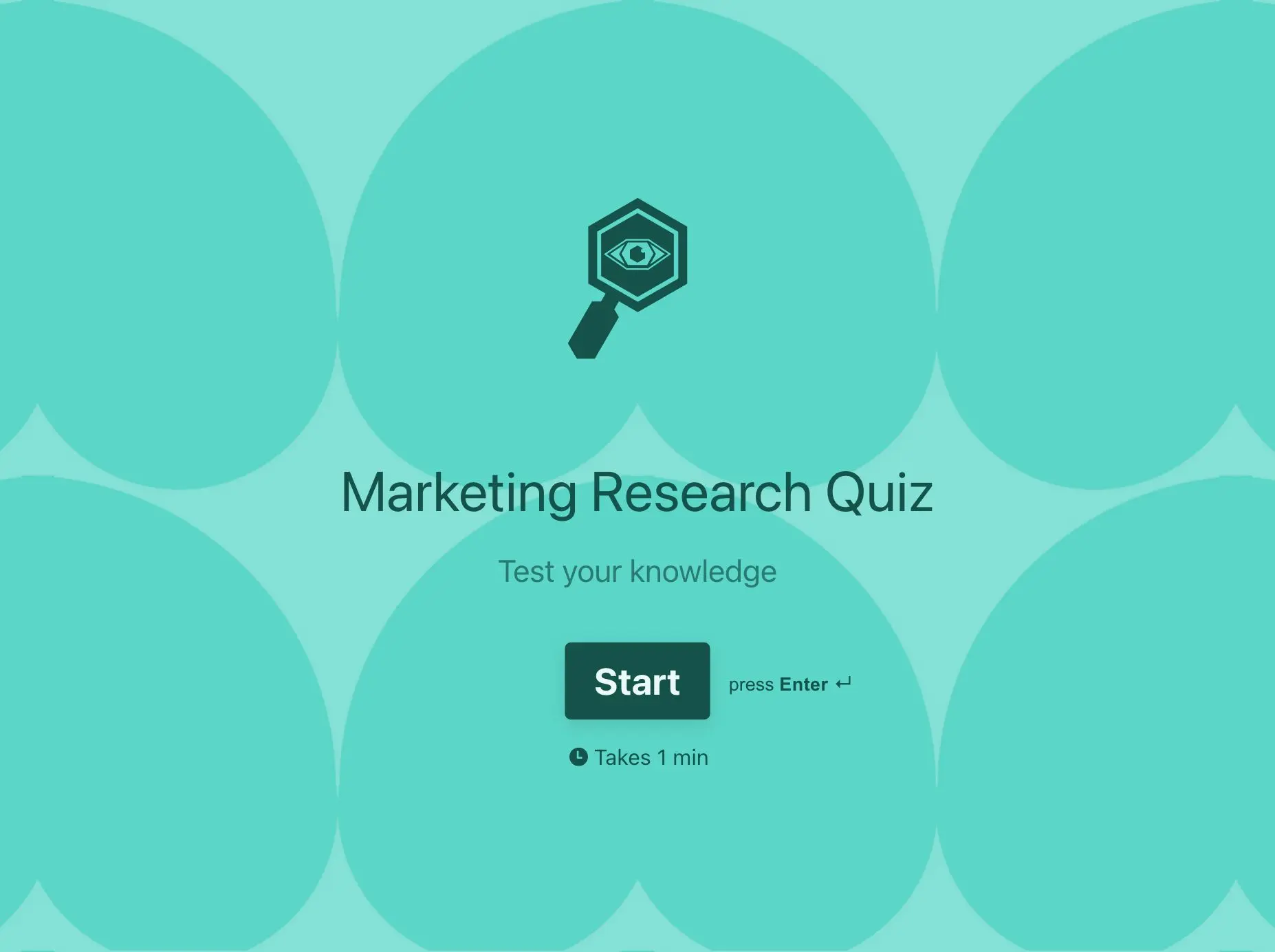 Marketing Research Quiz Template Hero